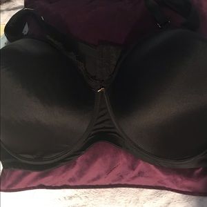 Black Double Back Bra